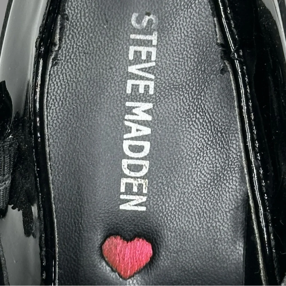 Steve Madden Suzey Black Patent Leather Mary Jane‎ Shoes